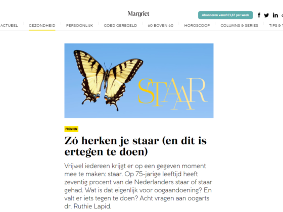 Oogkliniek Retina in Margriet over staaroperatie